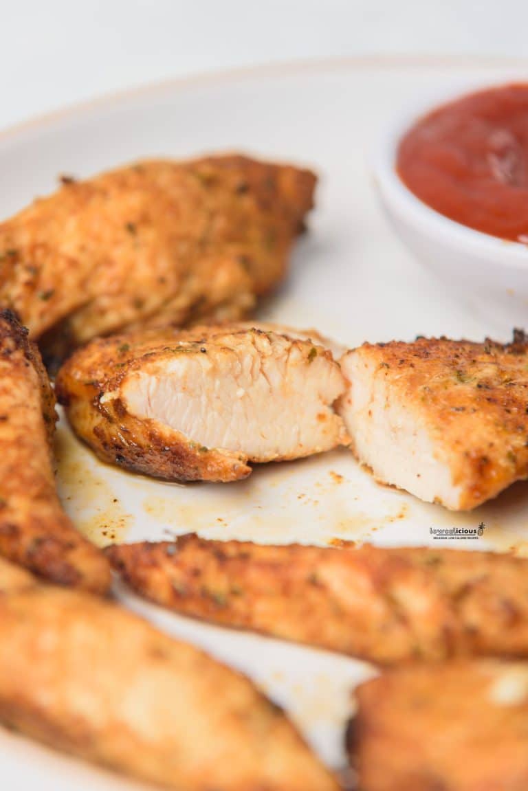 Air Fryer Chicken Tenders Recipe (No Breading) lowcalicious