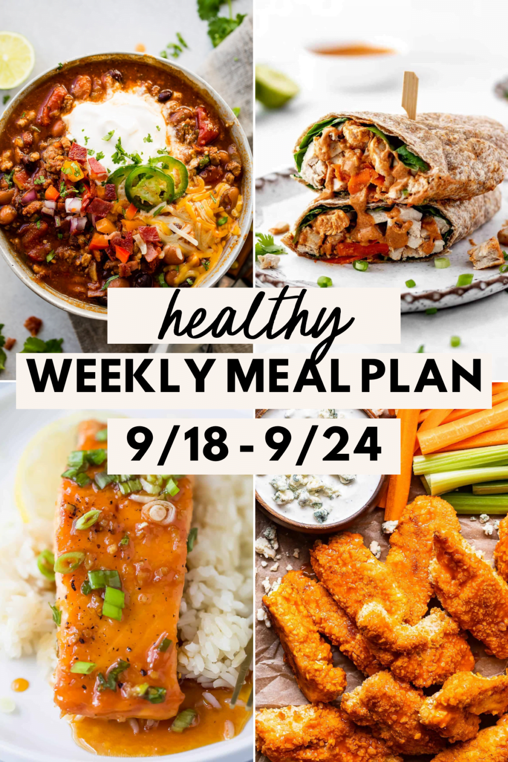 Healthy Weekly Meal Plan (September 18-24) - lowcalicious