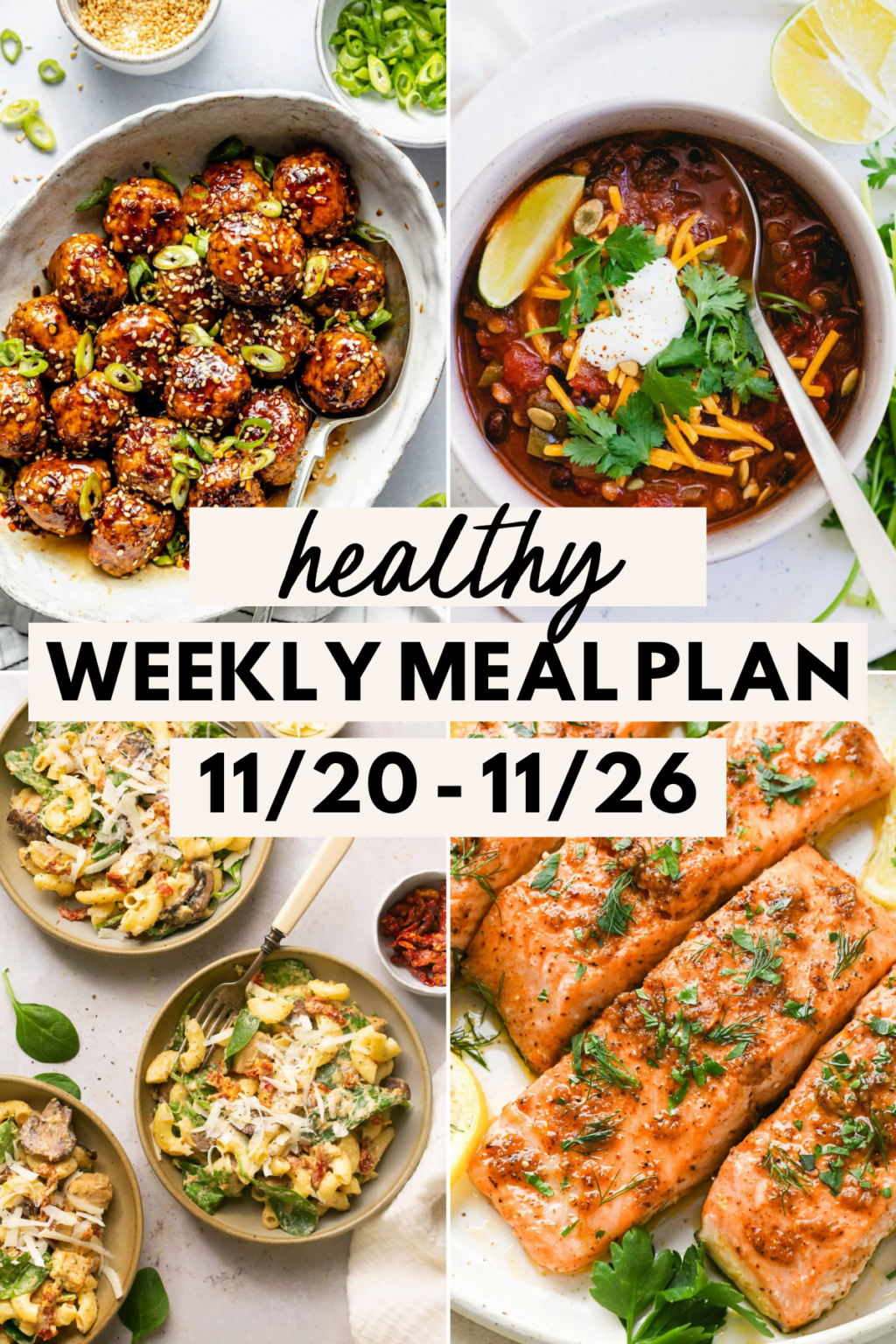 Healthy Weekly Meal Plan (July 24–30) - lowcalicious